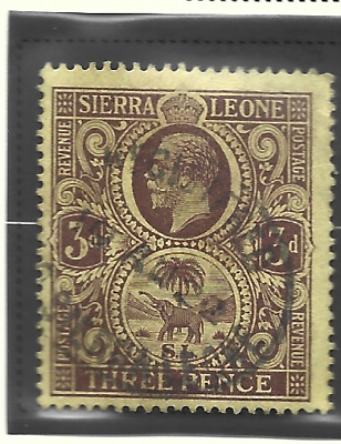Sierra Leone Stamp Scott #108, Used Hinged