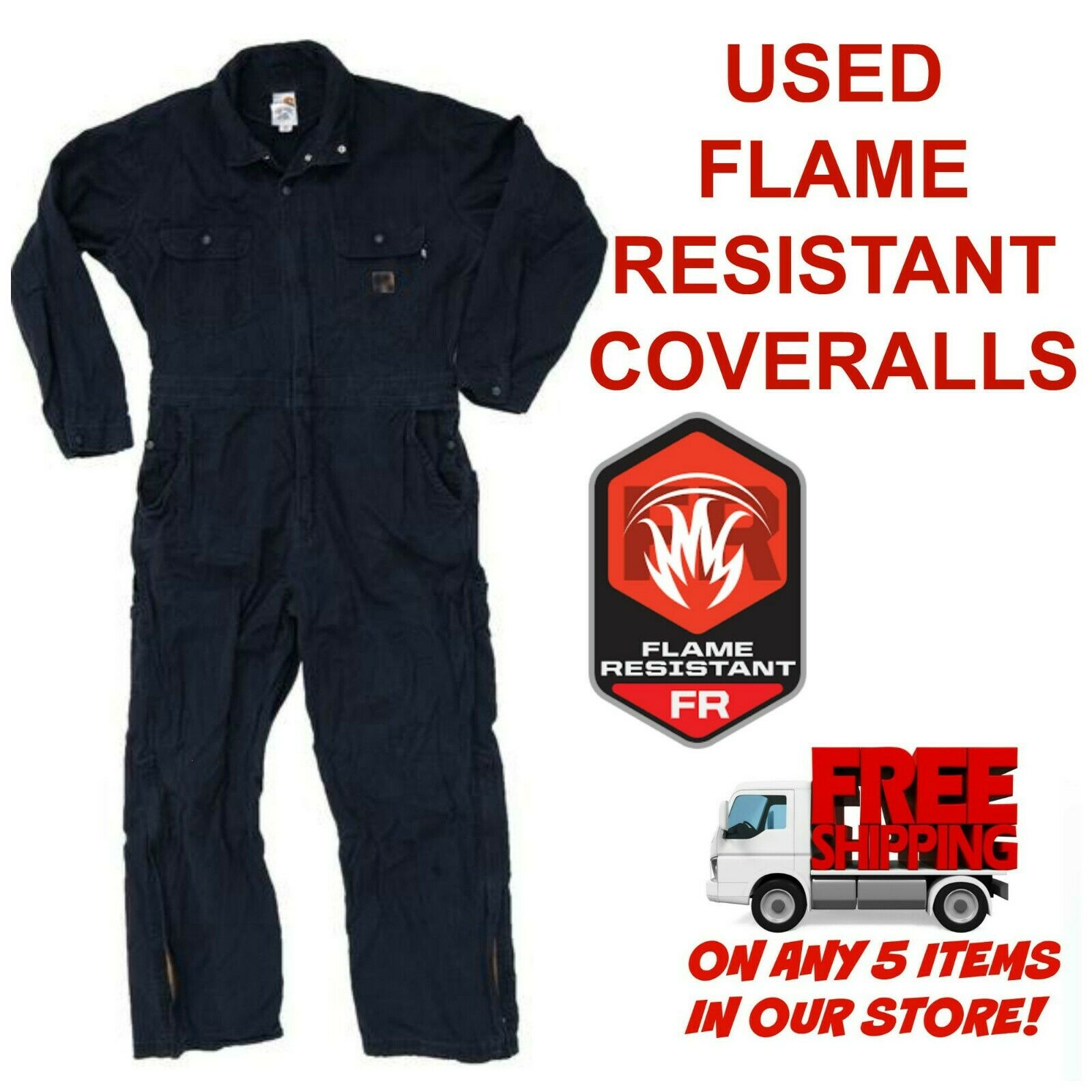 Flame Resistant Fr Used Coveralls Cintas Redkap Unifirst G&k