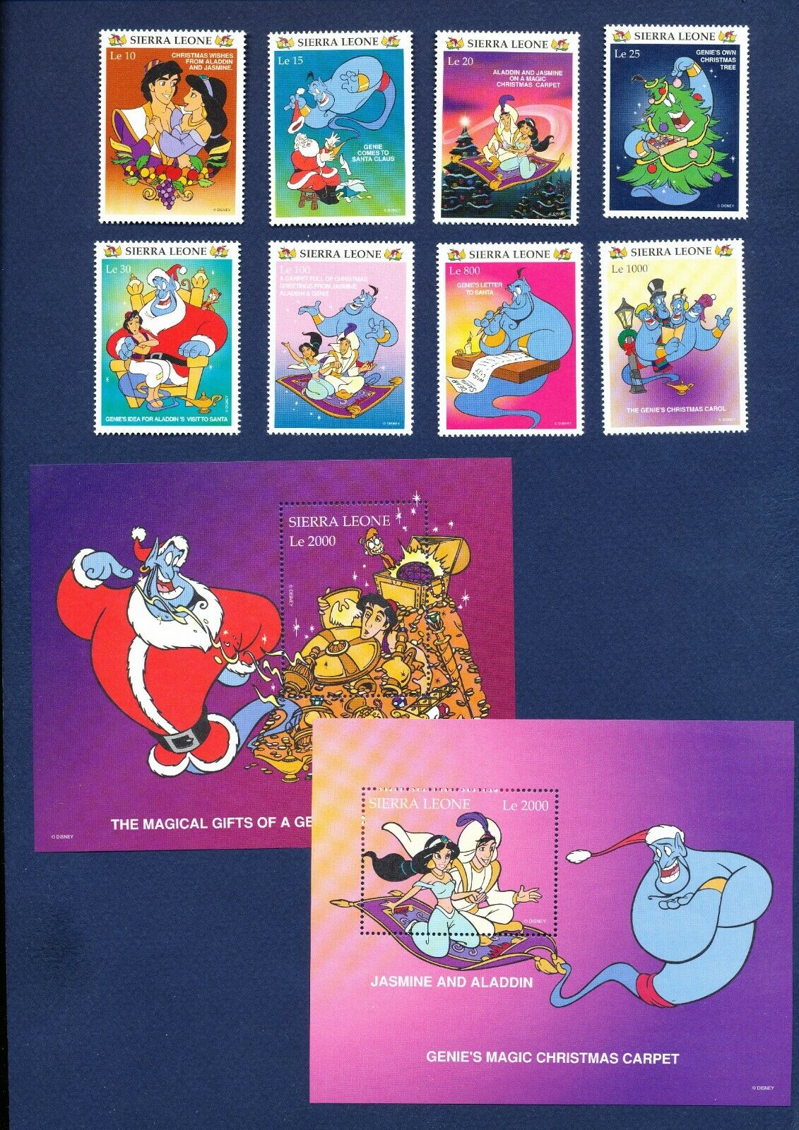 Sierra Leone - 1978-1987 - Vf Mnh - Disney - Christmas Aladdin   - 1997